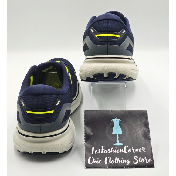 Brooks  Ghost 15 Men's Navy Blue Green Mesh Neutral Running Shoe Size 13 2843 - Picture 5 of 16